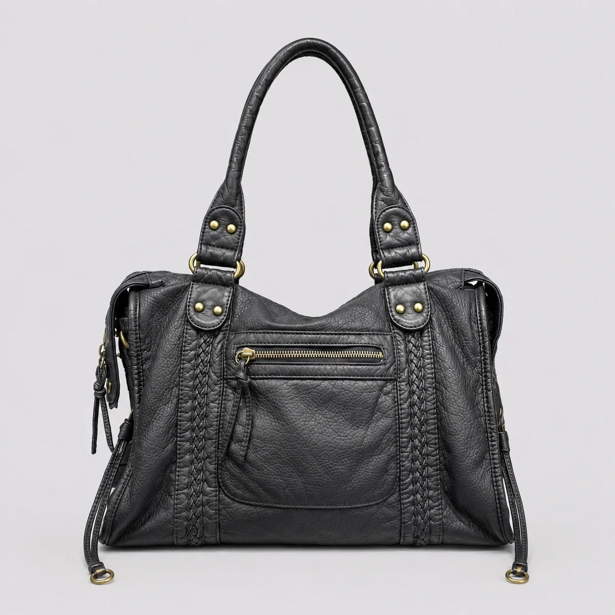 Y2K Damen Handtasche Grau – Frontansicht