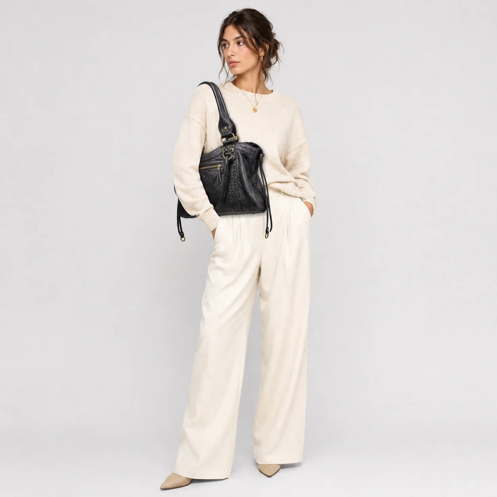 Y2K Damen Handtasche Grau – Ansicht in ganzer Höhe