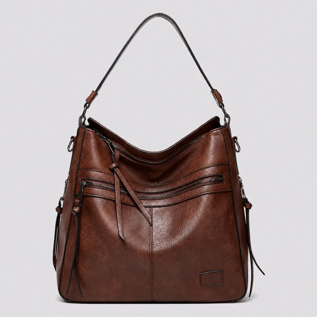 Hobo Tasche Camel Weich – Frontansicht