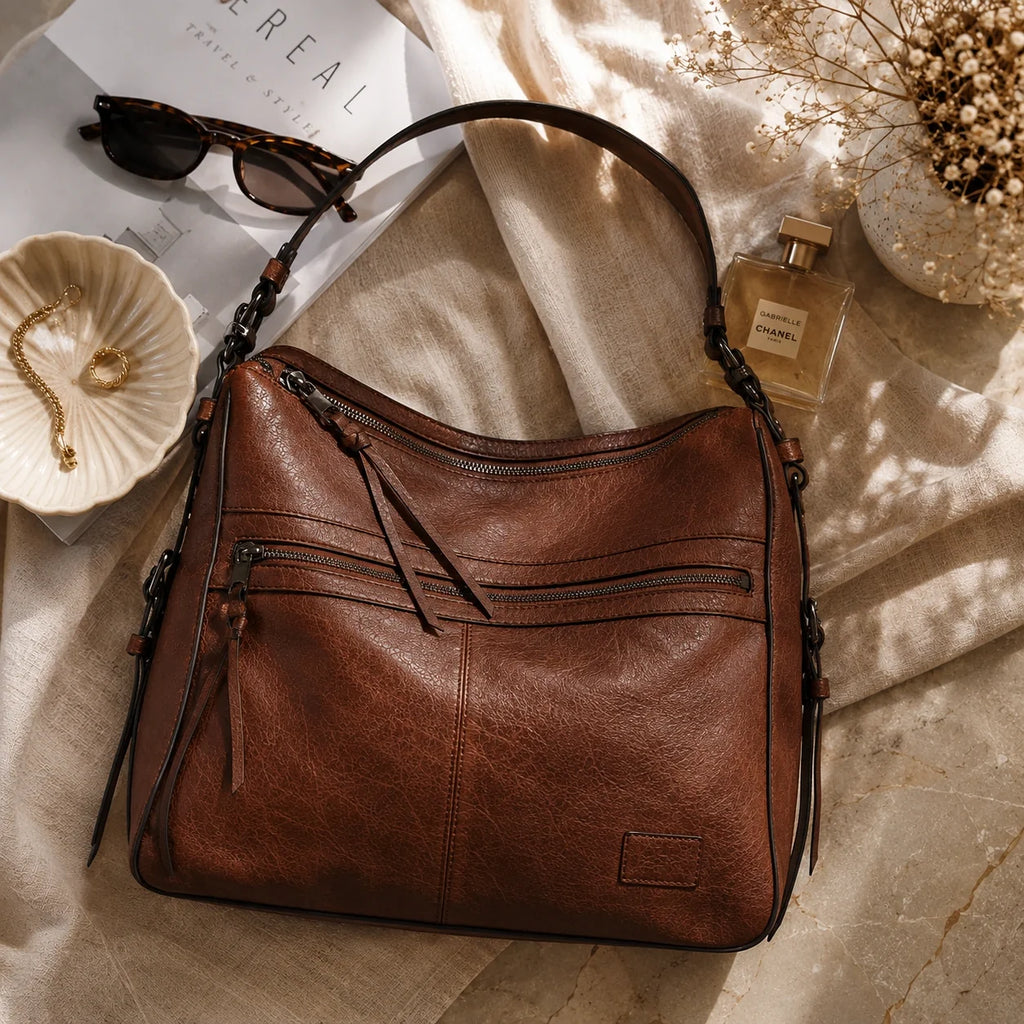 Hobo Tasche Camel Weich – Produktaufnahme freigestellt