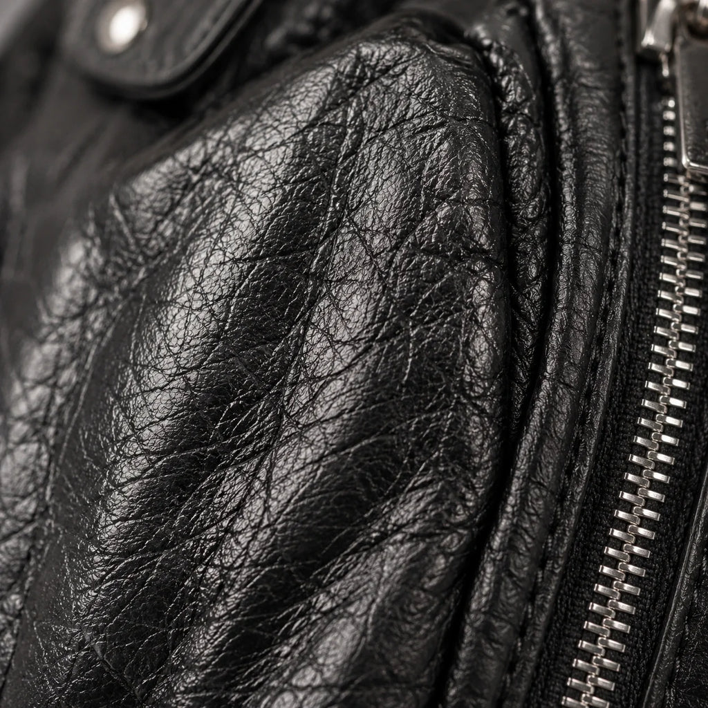 Organizer Handtasche Schwarz Lederoptik – Innenansicht mit geöffnetem Fach