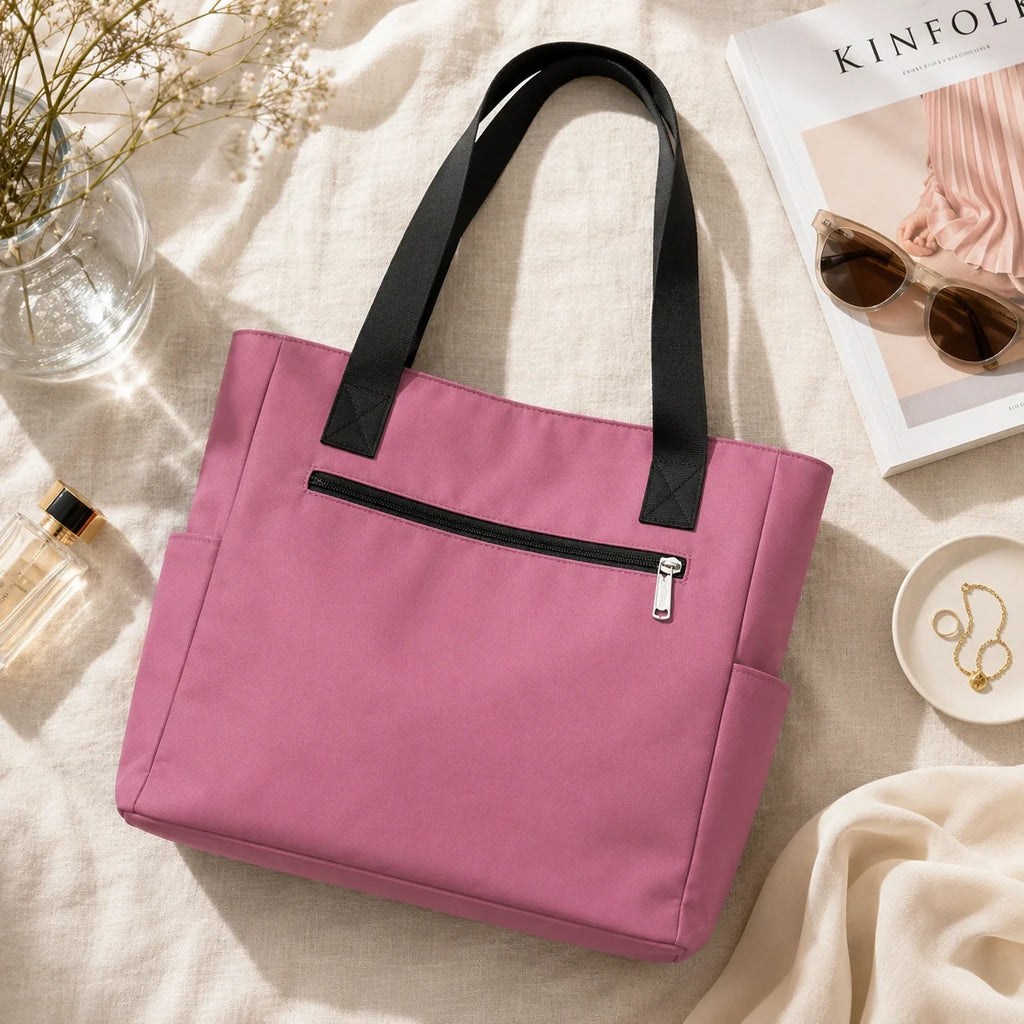 Nylon Tasche Rosa – Produktaufnahme freigestellt