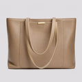 Luxus Shopper Taupe Groß – Frontansicht