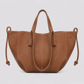 Tote Bag Weiches Leder Braun – Frontansicht