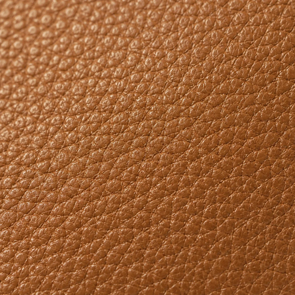 Tote Bag Weiches Leder Braun – Detailaufnahme der Verarbeitung