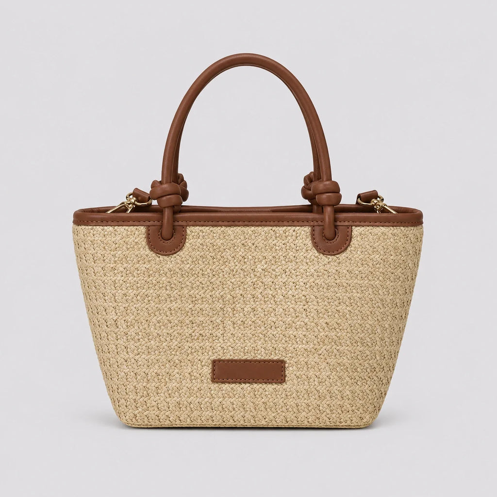 Mini Tote Bag Naturell – Frontansicht