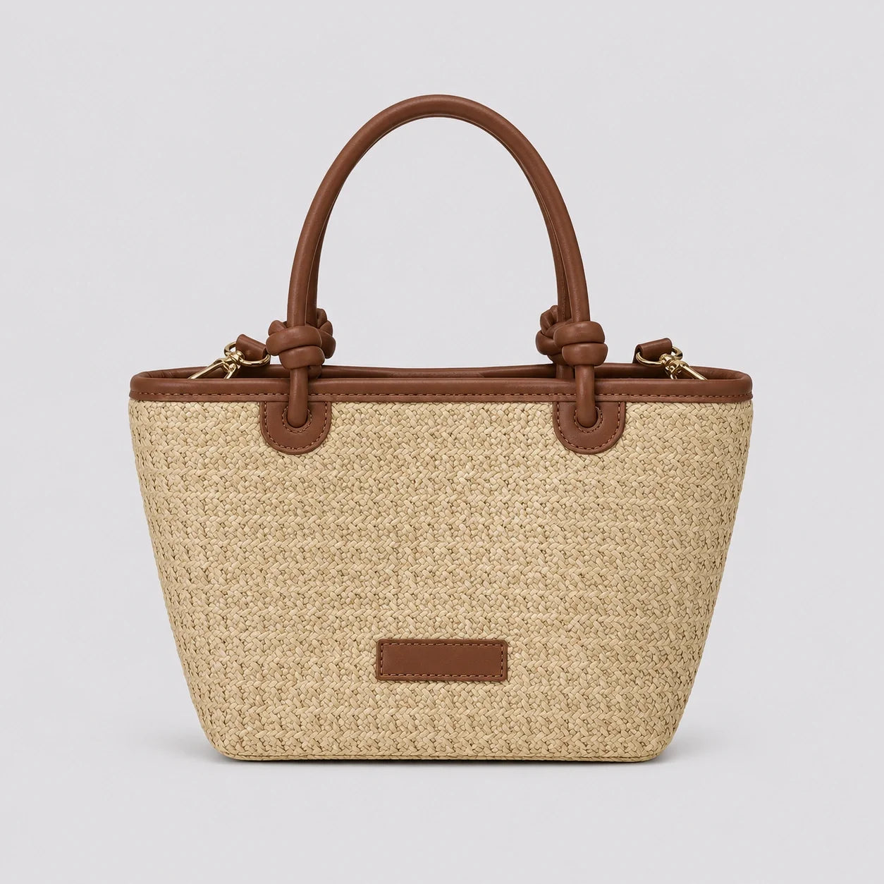 Mini Tote Bag Naturell – Frontansicht